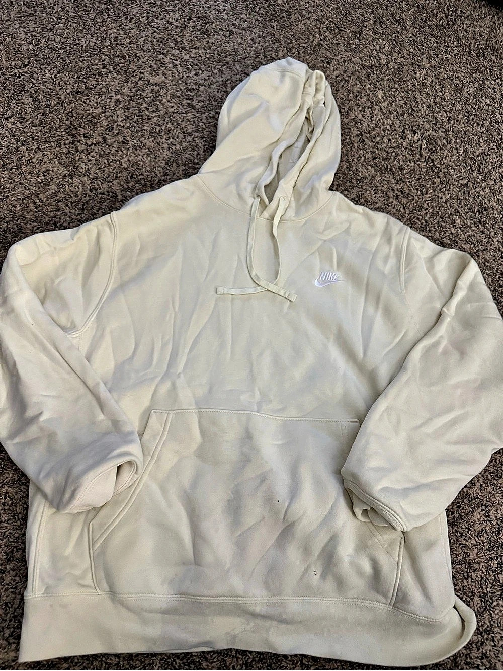 Nike Sportswear Club Fleece Pullover Hoodie Cream